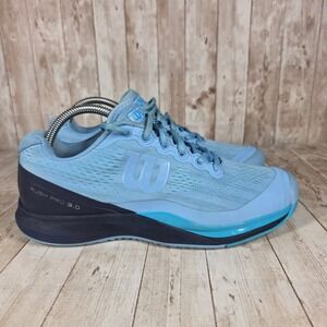 Wilson Rush Pro 3.0 Women's Tennis Shoes Light Blue Athletic Sneakers Size‎ 9.5
